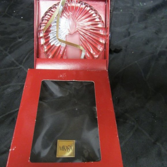 VTG SET OF 3 CRYSTAL ORNAMENTS 80-90'S ERA - Picture 6 of 10